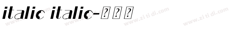 italic italic字体转换 italic italic字体转换
